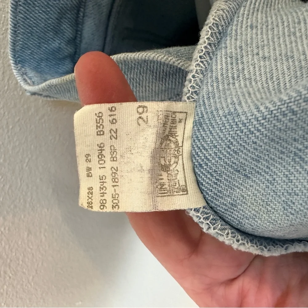 Vintage Lee‎ Blue Light Wash Jeans High Rise Mom Relaxed Straight Women’s Sz 8